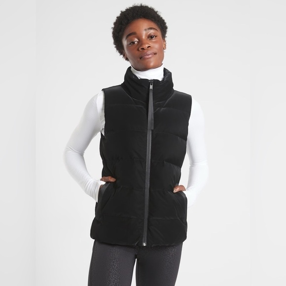 Athleta Venice Odyssey Down Vest, Black, Size S - Picture 2 of 9